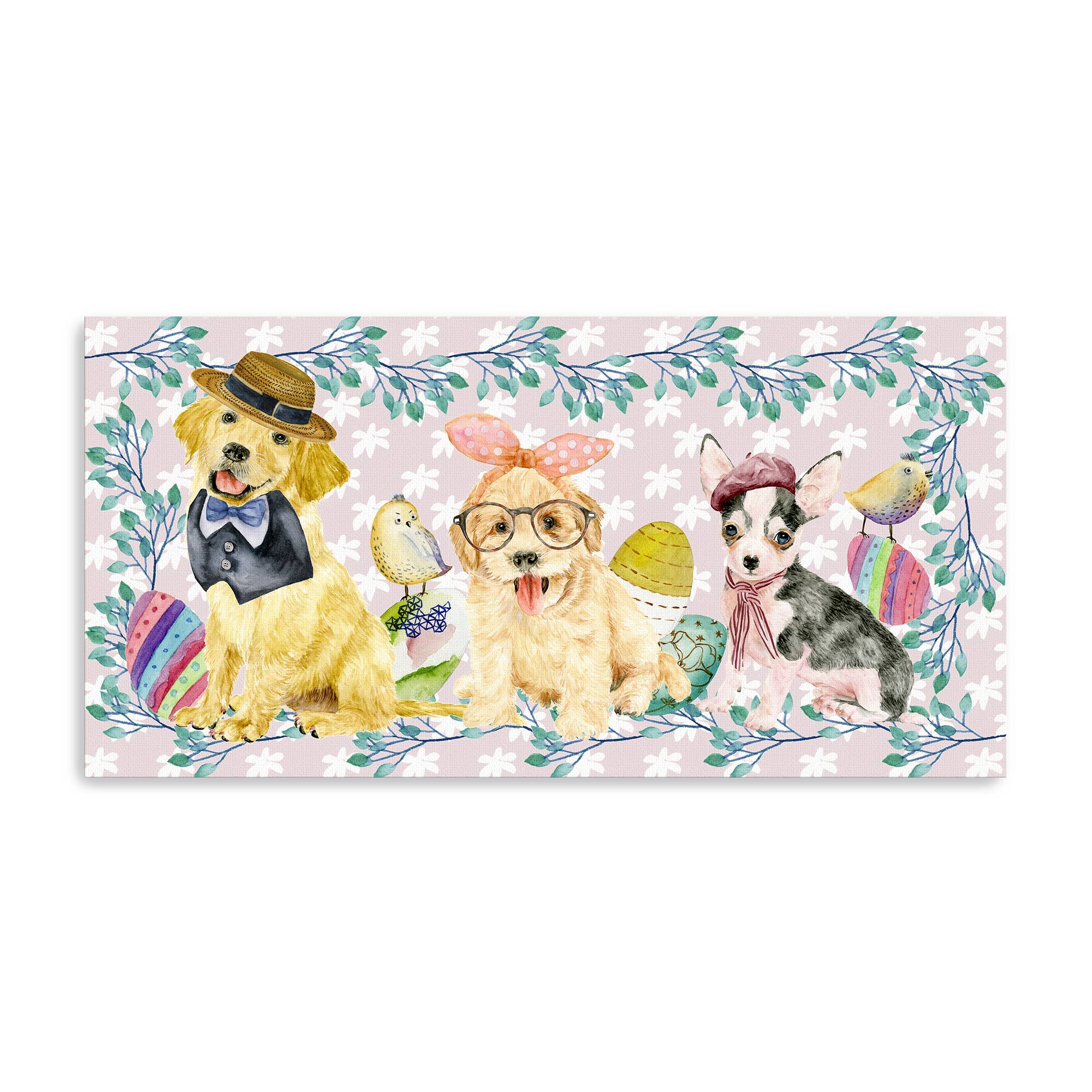 Lumaprints Easter Pups IV Canvas Giclée Art